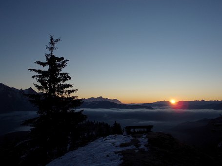 Sonnenaufgang auf der Ostpreußenhütte